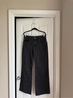 H&M Charcoal Black High-Rise Jeans
